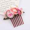 Street hairgrip for bride, hair accessory, suitable for import, flowered, for bridesmaid, wholesale