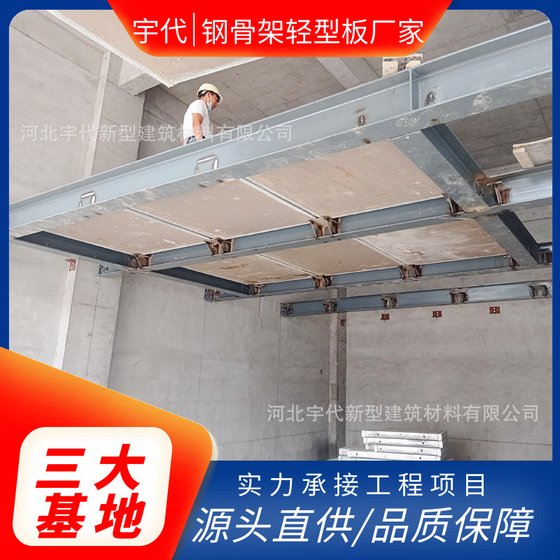 宇代直发河北邢台  钢骨架轻型板 钢框预制板  loft夹层楼板