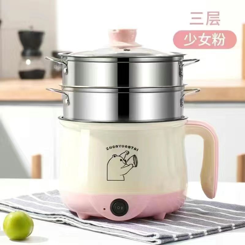 1.81L 핑크 앤 화이트 모델 [대용량] 두꺼워지고 업그레이드된 누수 방지 [이중 강철 케이지]