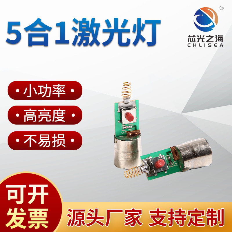 厂家供应5合1激光灯 红外线激光激光灯激光手电筒 镭射笔激光模组