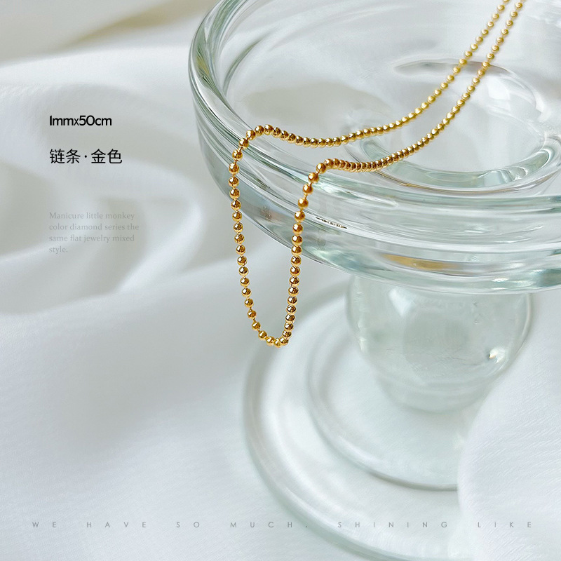 체인-아니. 1 (1.5mm x 50cm 금)