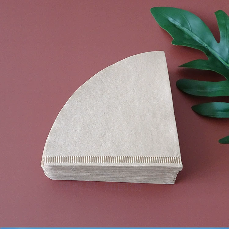 Fan -shaped coffee filter paper 100 U102 coffee filter paper dripping pot cone cones V60 hand -built cup cup coffee machine filter paper bag