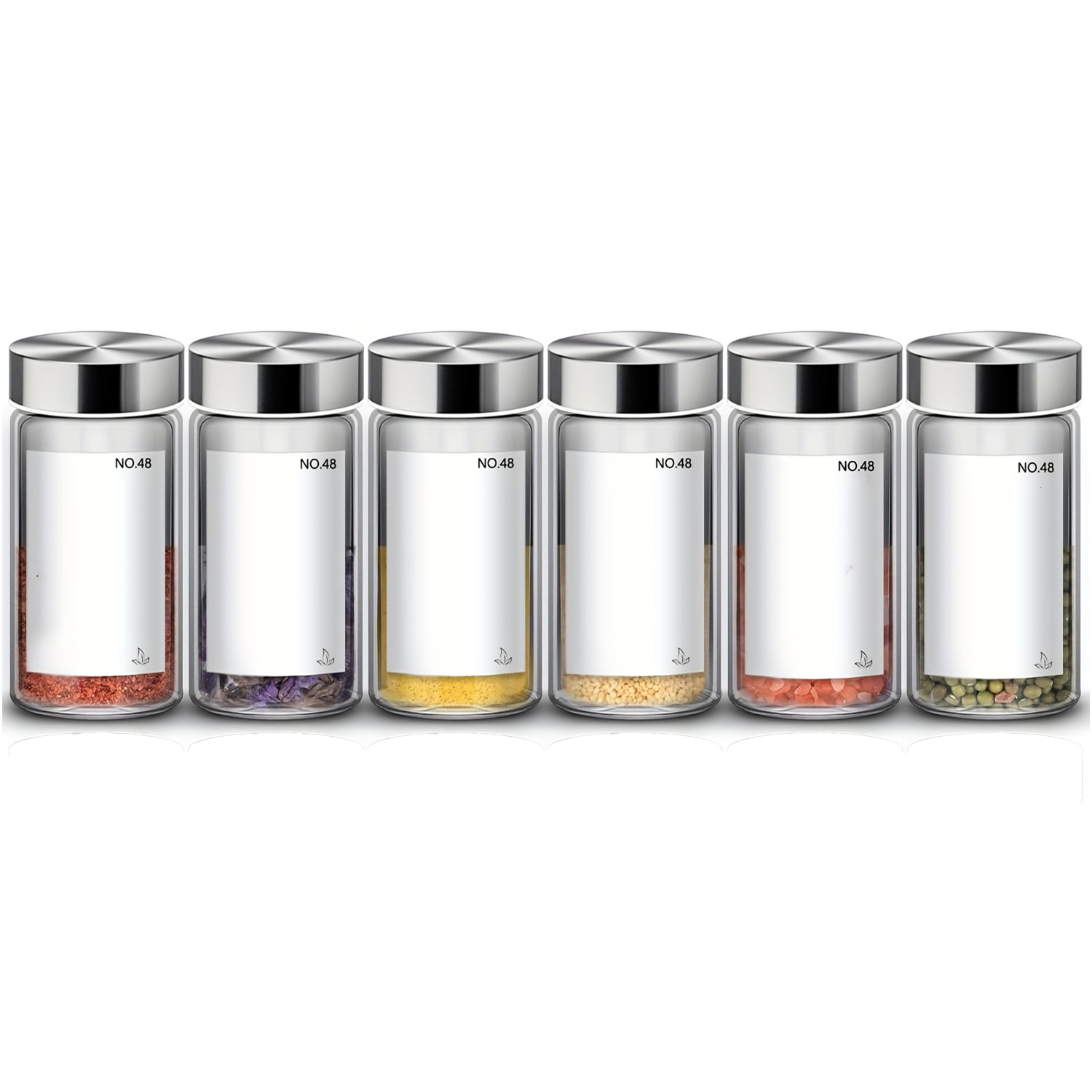 둥근 병 상자 진주 면 포장 6