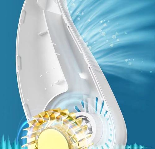  USB charging outdoor lazy leafless hanging negative ion neck fan portable hanging neck fan