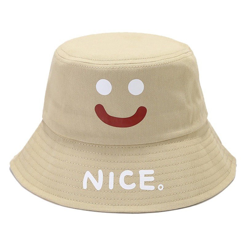 Estilo japonés artístico fresco sonriente carta sombrero de pescador mujer estilo coreano lindo estudiante pareja protección solar sol sombra cuenca sombrero
