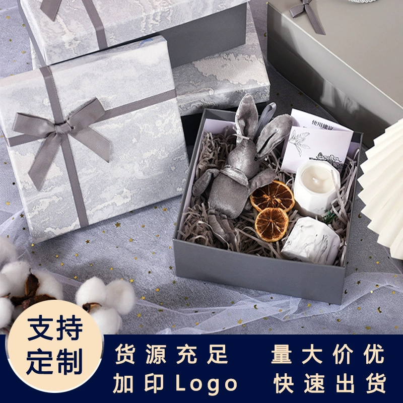 Оптовая продажа серый бант подарочная коробка выпускной подарочная коробка изысканная подарочная коробка с подарочной коробкой
