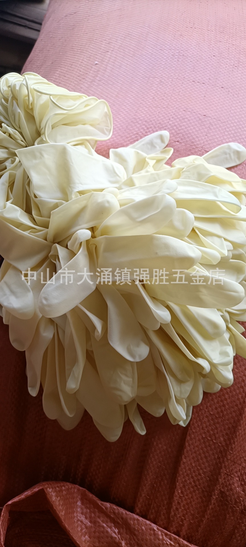 乳胶手套 一次性橡胶弹力擦油漆乳胶手套　一扎25双