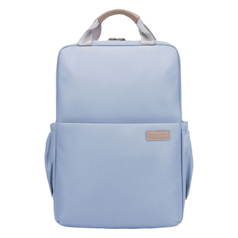 2024 new large-capacity computer bag simple business backpack a generation of solid color leisure commuter backpack