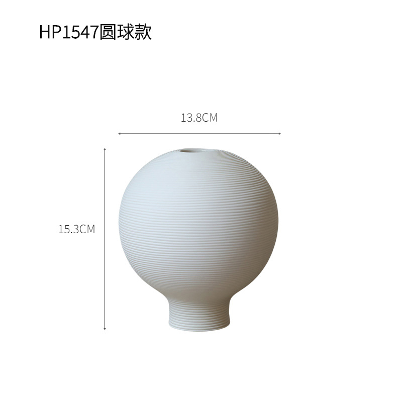 Simple llano flor seca florero de cerámica ins estilo TV gabinete decoración sala de estar flor seca arreglo de flores de escritorio decoración suave