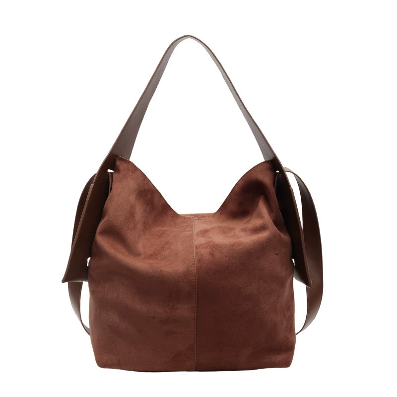 Winter capacious shoulder bag, bag strap, high-quality style