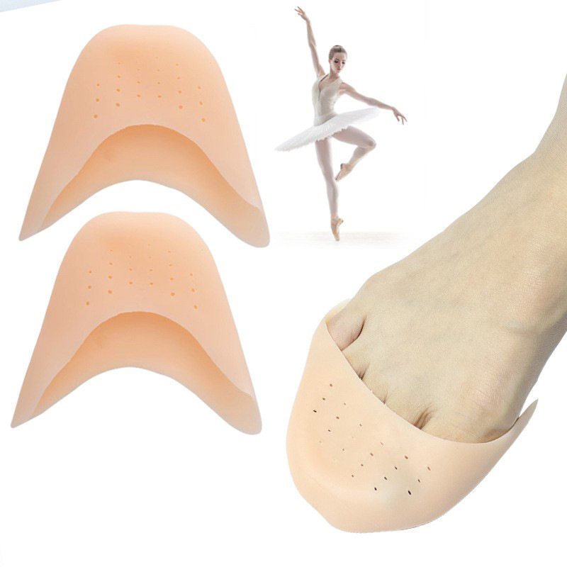 Protectores de silicona para los dedos del pie, previenen el rozamiento con los tacones altos, almohadillas antideslizantes de media talla.
