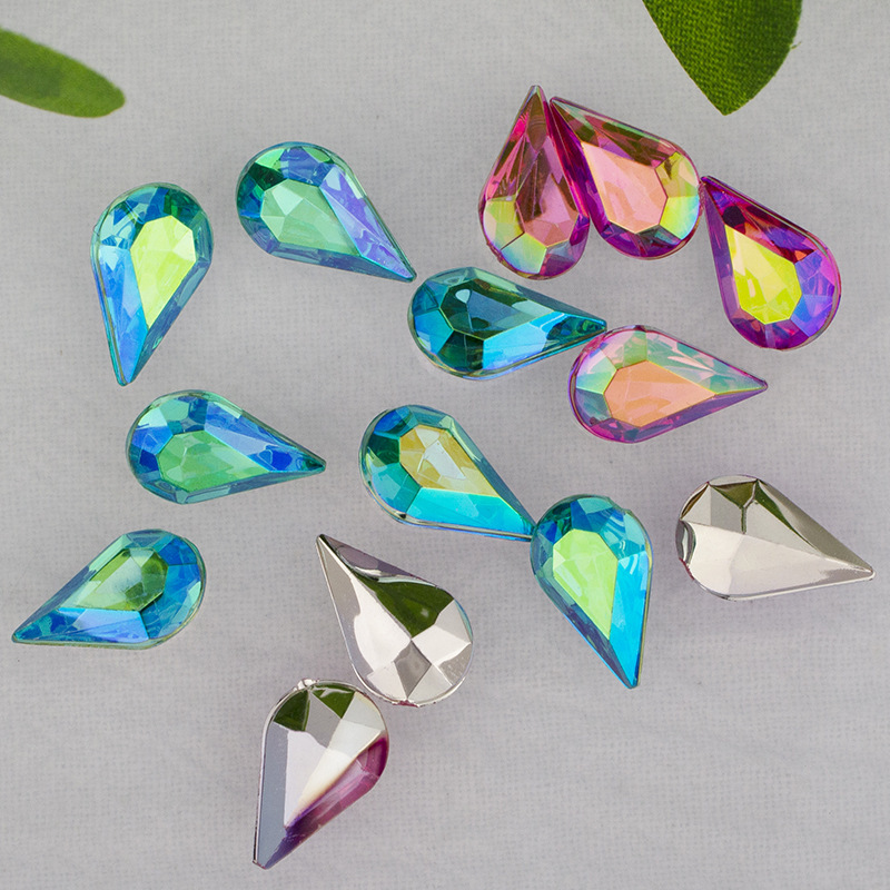 Melon seeds nail drill acrylic pointed drill AB color shaped drill DIY nail pointed drill clothing haircut patch