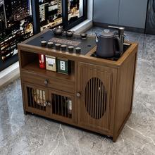 移动茶桌茶台家用非实木茶车客厅泡茶几茶具套装全自动烧水壶一体