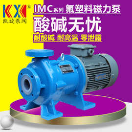 IMC50-40-160F衬四氟磁力泵 铁盐卸药泵 防腐防爆化工流程泵