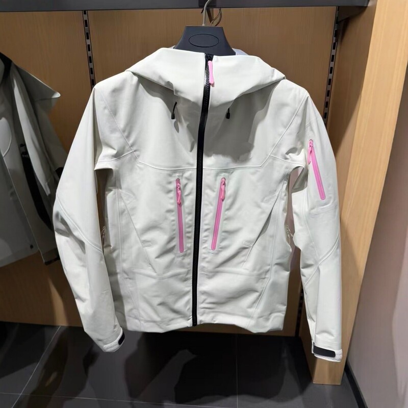 [Customizable LOGO] Taizhou Bird Alpha SV women's new model in driftwood white color, windproof and waterproof jacket