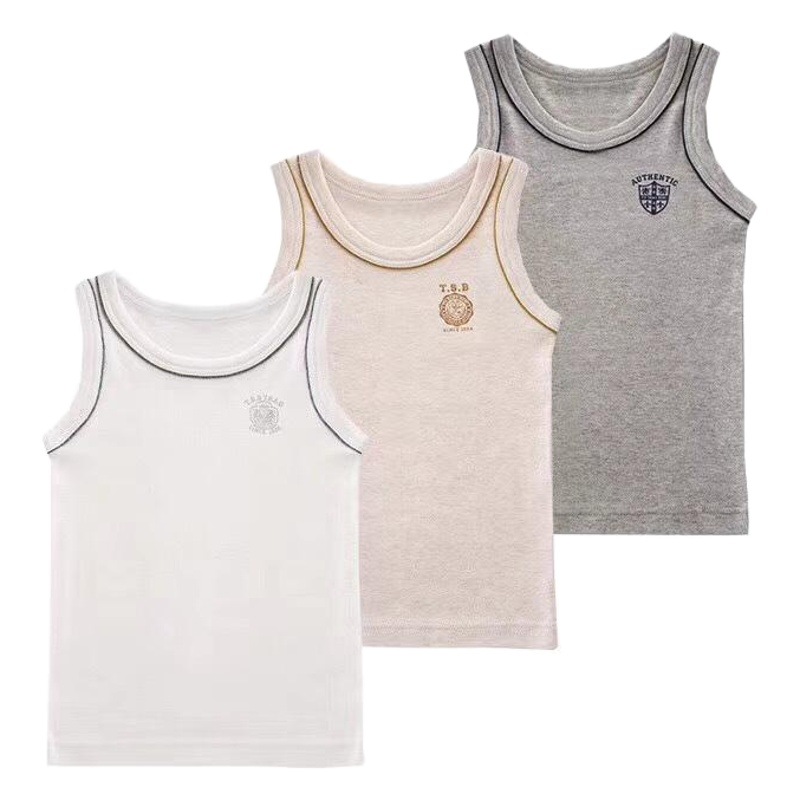 3 piezas por paquete precio estilo japonés Songhou xisongwu chicos Four Seasons bottoming Chaleco de punto Chaleco de obstáculo chaleco en forma de I