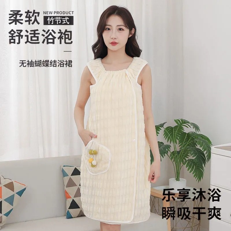 女性用の卸売夏のサスペンダーバススカート、大人用ウェアラブルバスタオル、柔らかく吸水性と速乾性のあるバスローブ、バスラップ、クロスボーダー|undefined