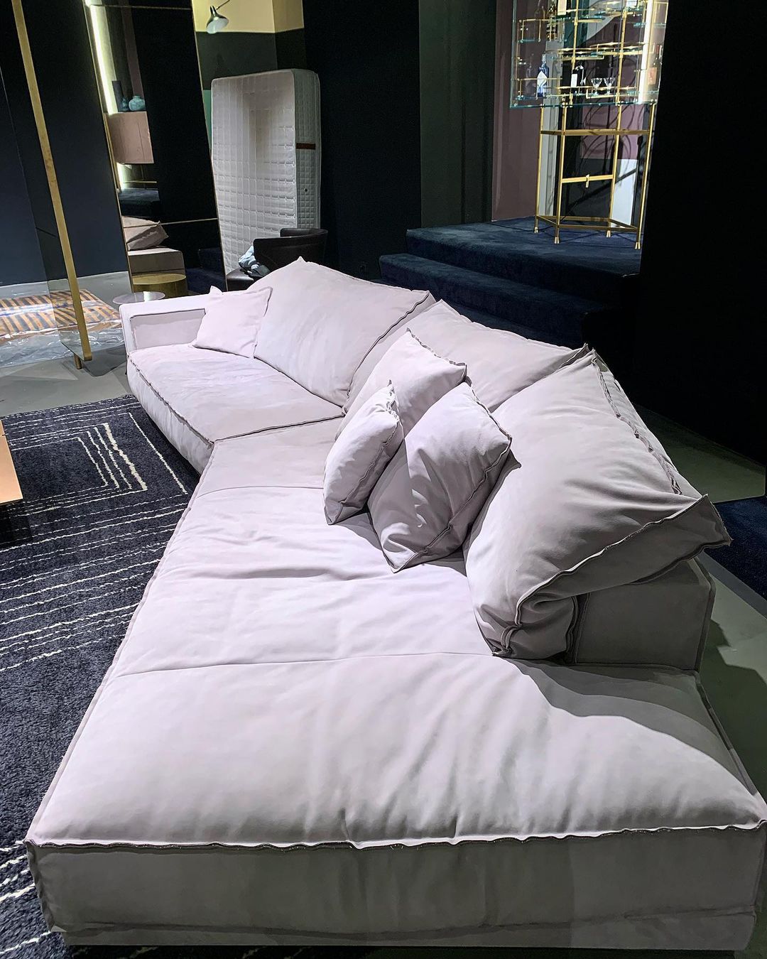 Internet celebridad nórdico tela sofá sala de estar combinación italiano minimalista pequeño apartamento en forma de esquina extraíble lavable sofá abajo