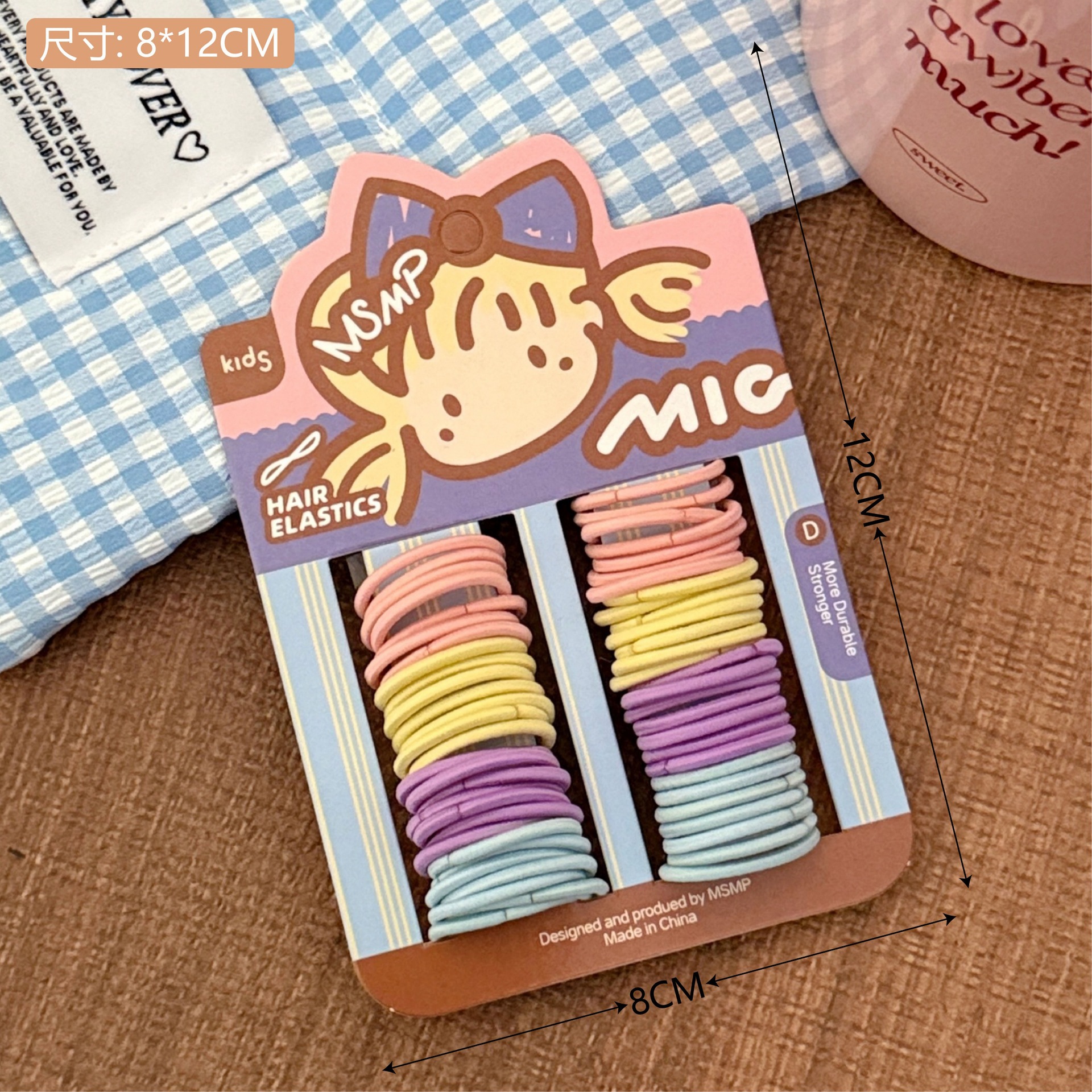 Celebridad de Internet básica del todo-fósforo banda de Pelo elástico colorido 10 piezas banda de pelo estilo coreano ins banda de goma Mori accesorios para el cabello