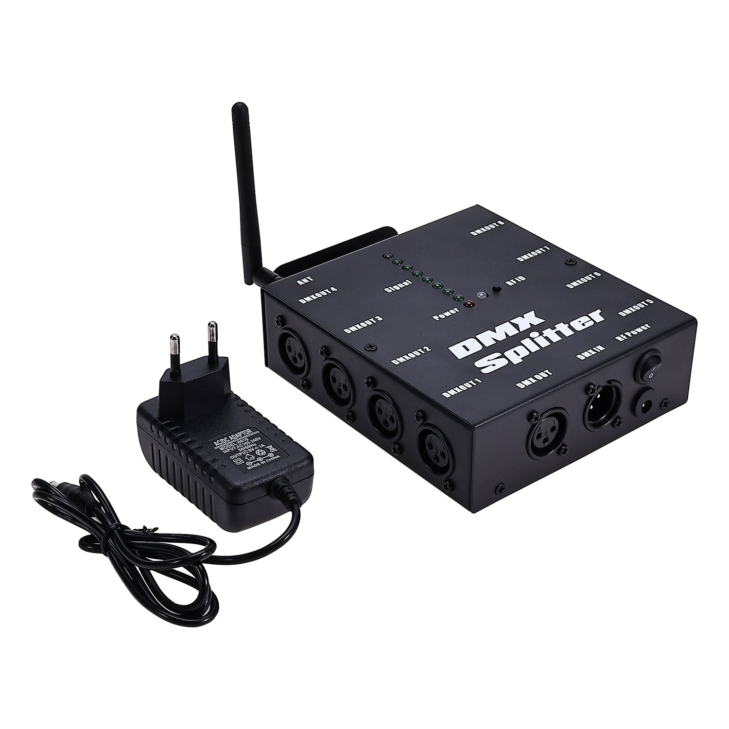Популярный 8-канальный беспроводной DMX512 сплиттер, контроллер DMX для сцены, усилитель сигнала