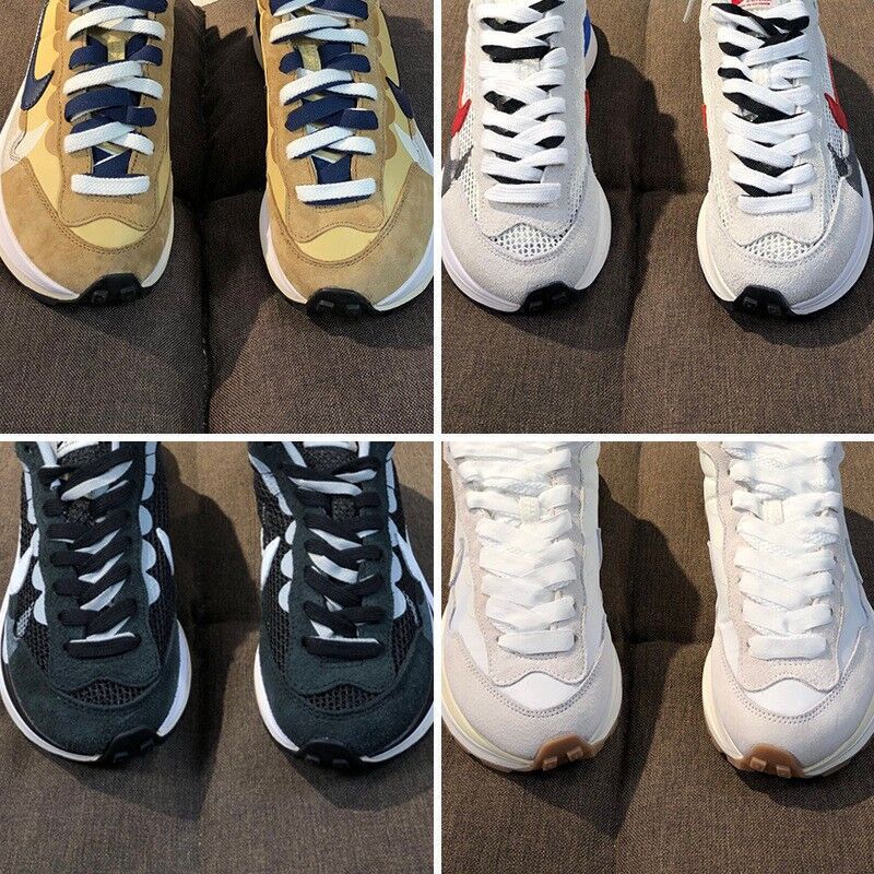 Putian Waffle Third Generation Joint Model Sacai Double Hook Deconstructed Sesame Khaki Men's and Women's Shoes Couple Casual Sports Shoes