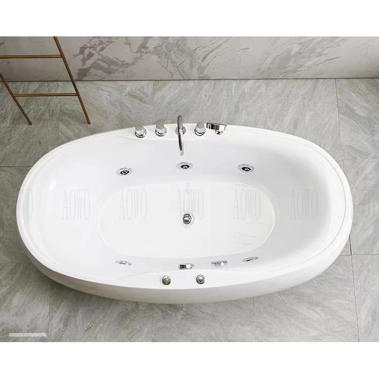 bañera de acrílico de hotel de alojamiento privado masaje independiente surf adulto colorido baño elíptico de temperatura constante