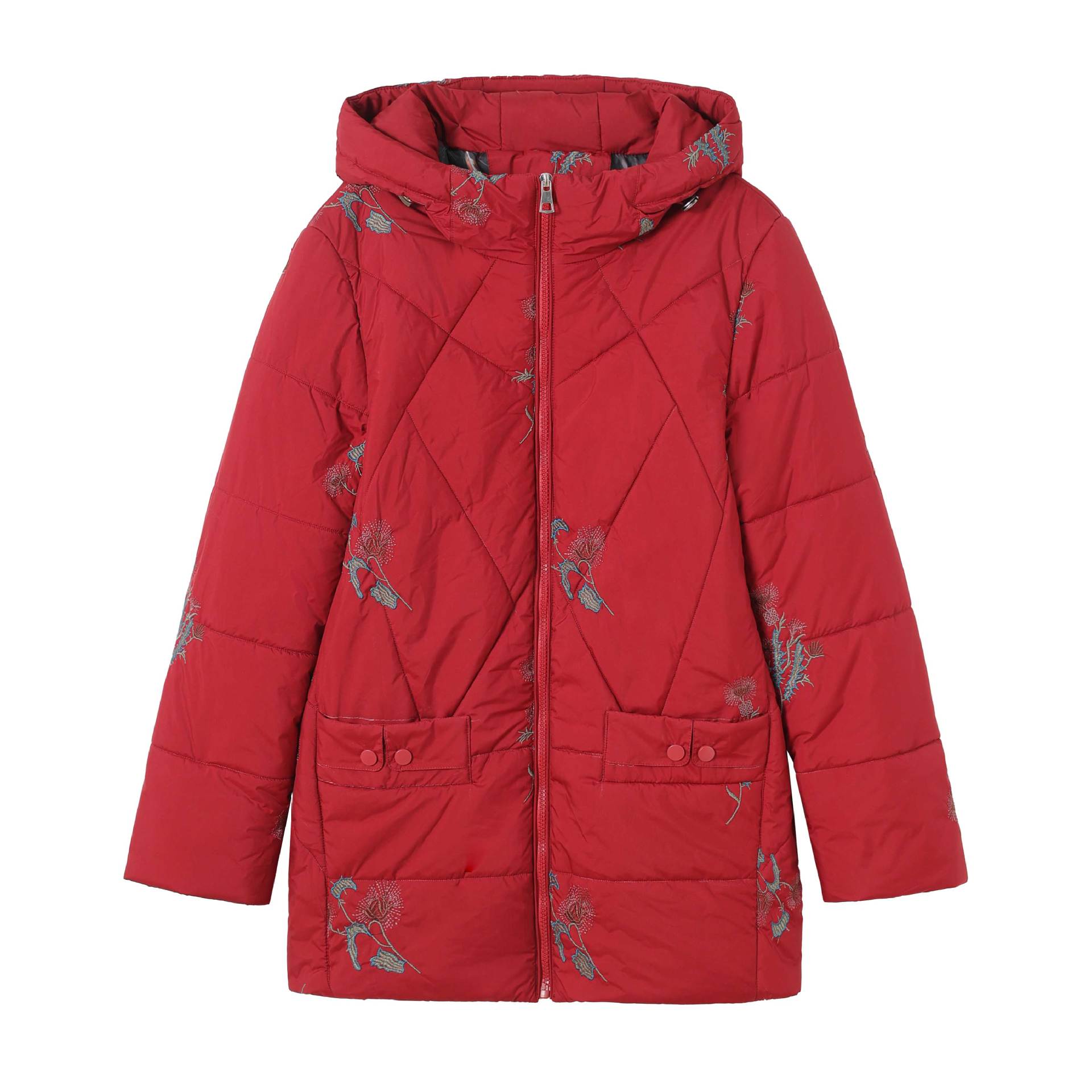 Madre de mediana edad, chaqueta de algodón de invierno, chaqueta de algodón de mediana edad, 2024, nueva abuela de mediana edad, chaqueta de algodón de invierno