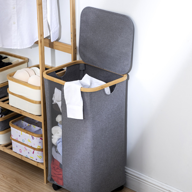 Cesta de ropa sucia de dormitorio japonés de baño canasta de ropa sucia plegable canasta de almacenamiento de ropa sucia juguetes tela de almacenamiento de bocadillos