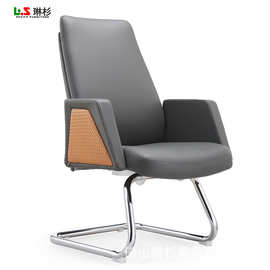 佛山厂家直销弓形脚会议皮椅经理班前座椅会客洽谈坐椅子包邮特价