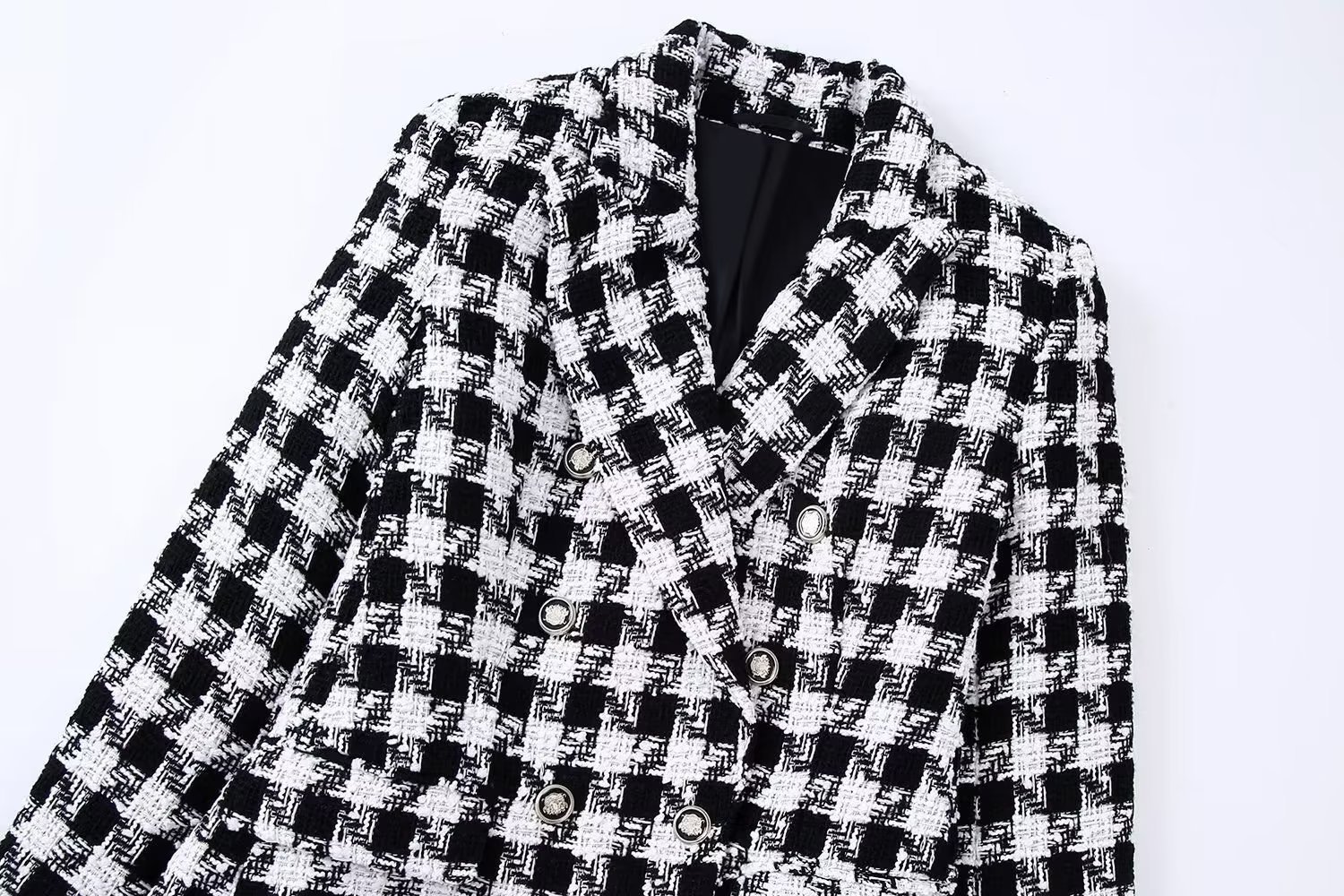 Women's Coat Long Sleeve Blazers Elegant Houndstooth display picture 6