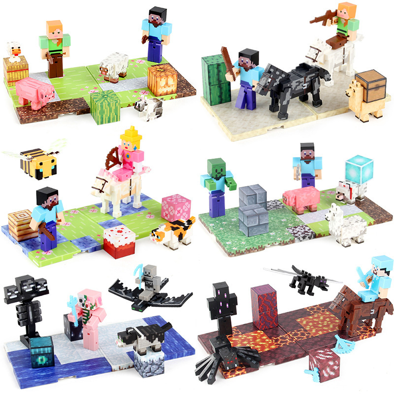 Mc Magnetic Cube Peripheral Small Accessories Magnetic Cube Bulk Building Blocks Steve Zombie Figure Doll Mc Magnetic Cube Peripheral Small Accessories Magnetic Cube Bulk Building Blocks Steve Zombie Figure Doll