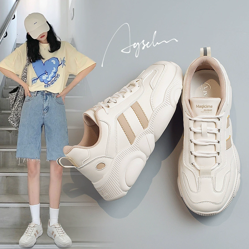 Обувь Augustine Torre, женская весна и осень 2023, новые уличные кроссовки интернет-знаменитостей, повседневные белые туфли, модные
