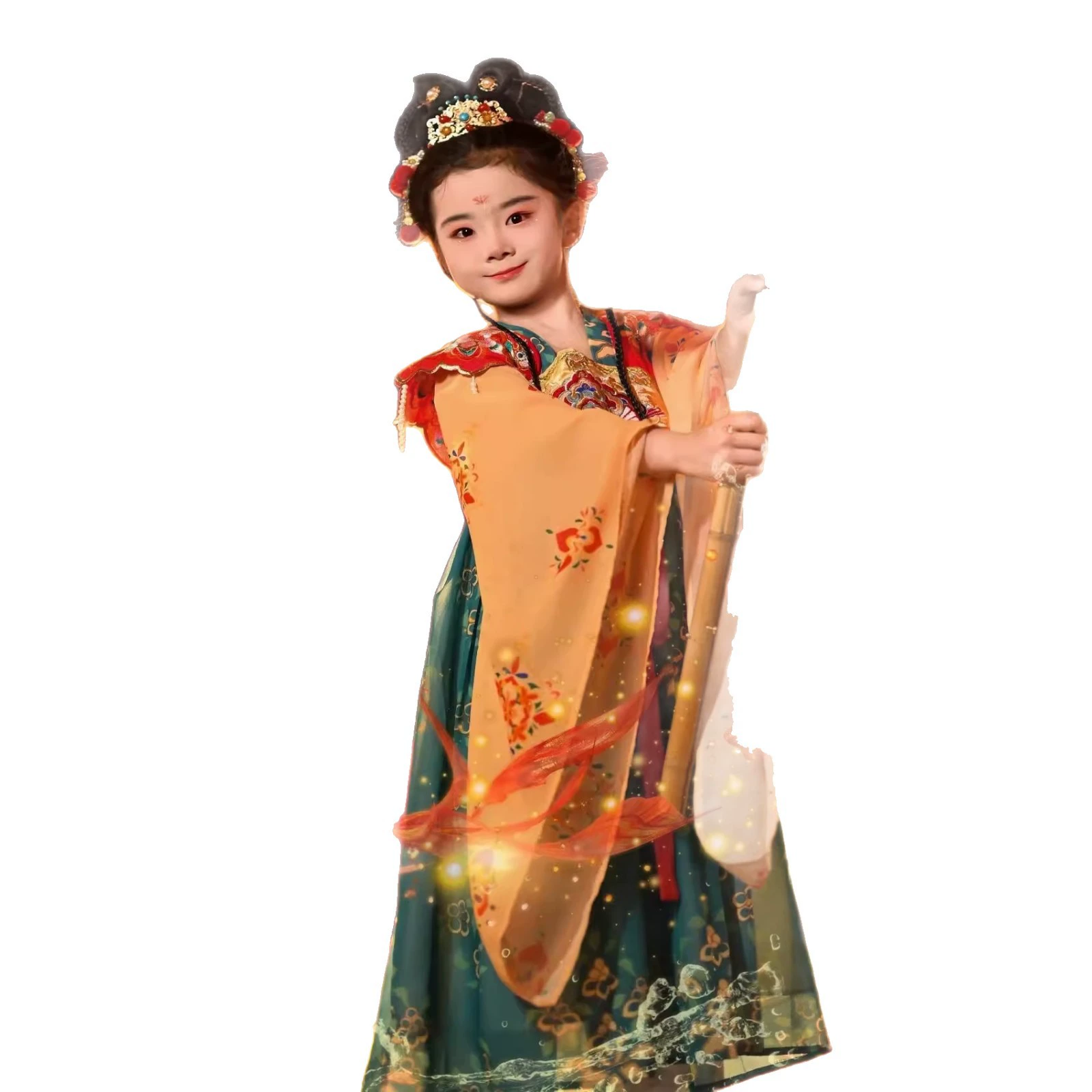 Hanfu, платье, летняя юбка для девочек, стиль
