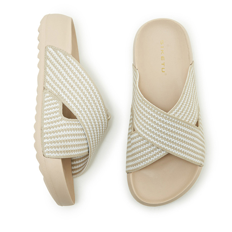 Dép sandal nữ xỏ ngón đế dày thoáng khí, nhẹ êm, phù hợp mùa hè — màu đen, màu hồng, màu kaki, màu mơ chi tiết 37