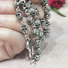 朋克潮流骷髅头项链欧美嘻哈街头饰品男女同款时尚首饰批发