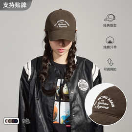 【现货】韩版高品质纯棉带Logo棒球帽四季热销时尚街头宽檐鸭舌帽