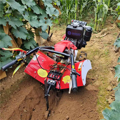 家庭用小型耕運機、手押し農業用ロータリー耕運機、硬質地深耕、温室耕運機、溝掘りおよび畝立て機