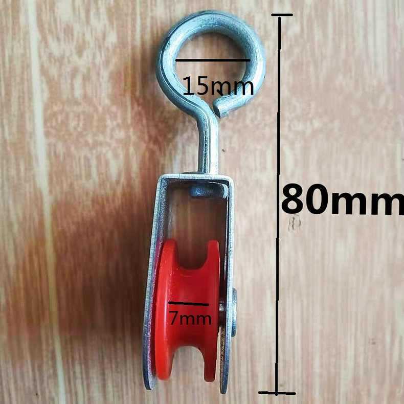 Poleas de hierro para invernaderos engrosadas, para salidas de aire – equipo de elevación y fitness, 32mm.