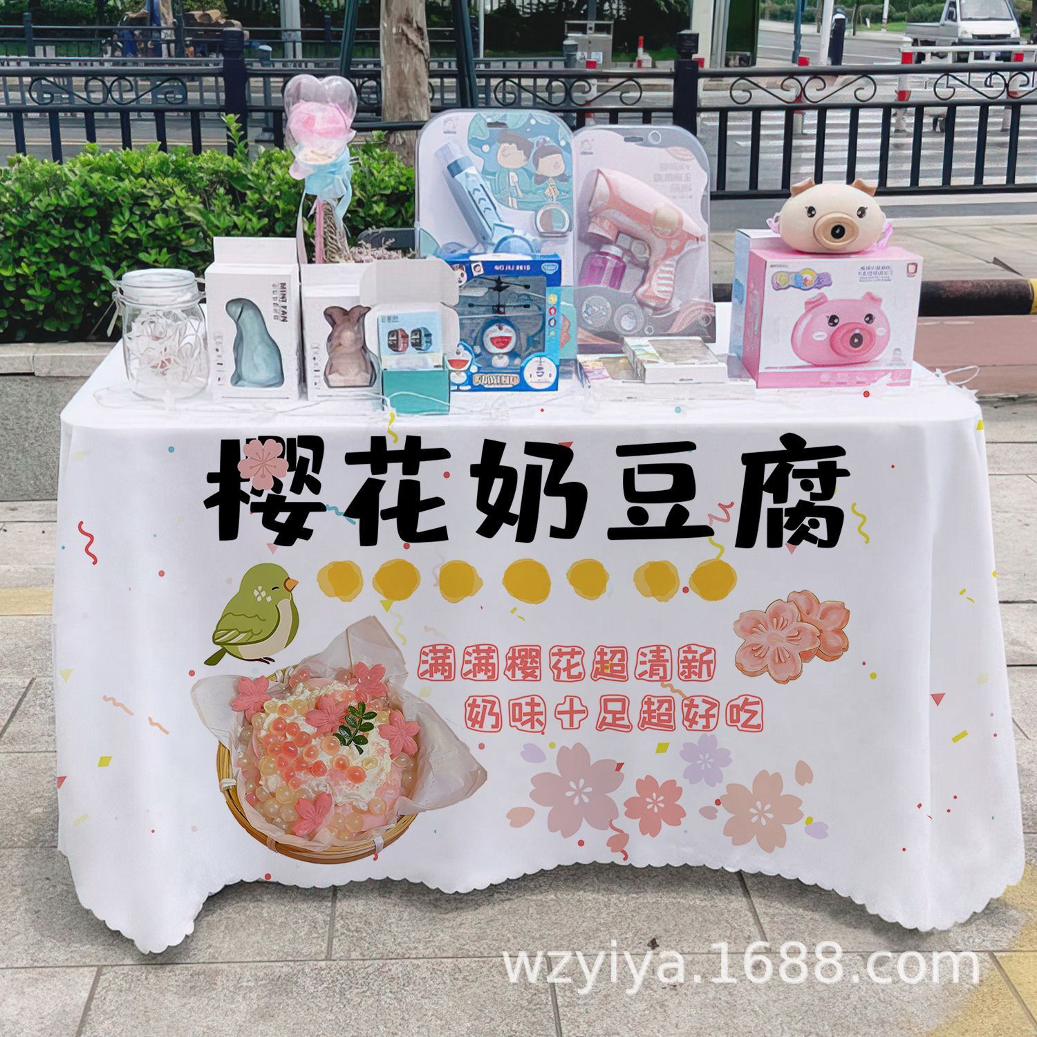 Mantel de tofu con leche de cerezo