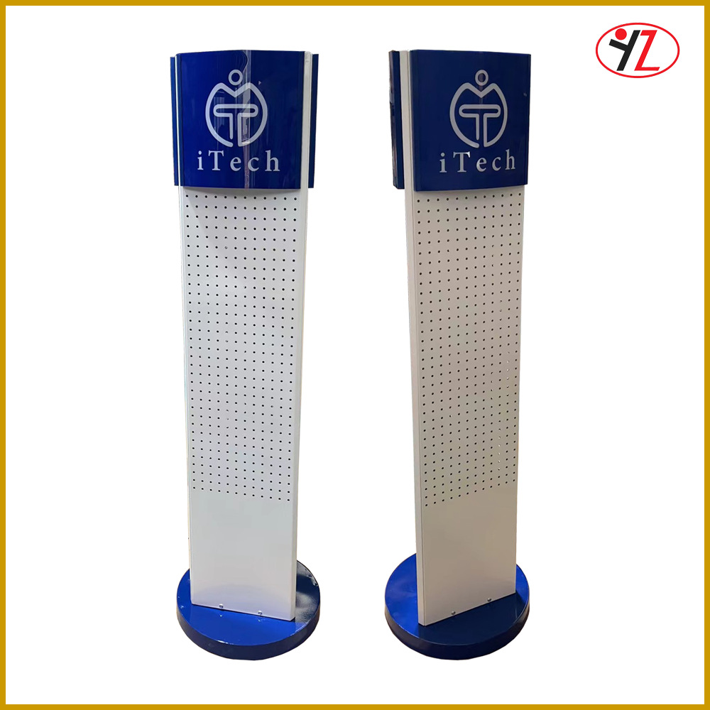 金属铁艺三面洞洞板展示架 立式五金工具展架 手机配件首饰货架