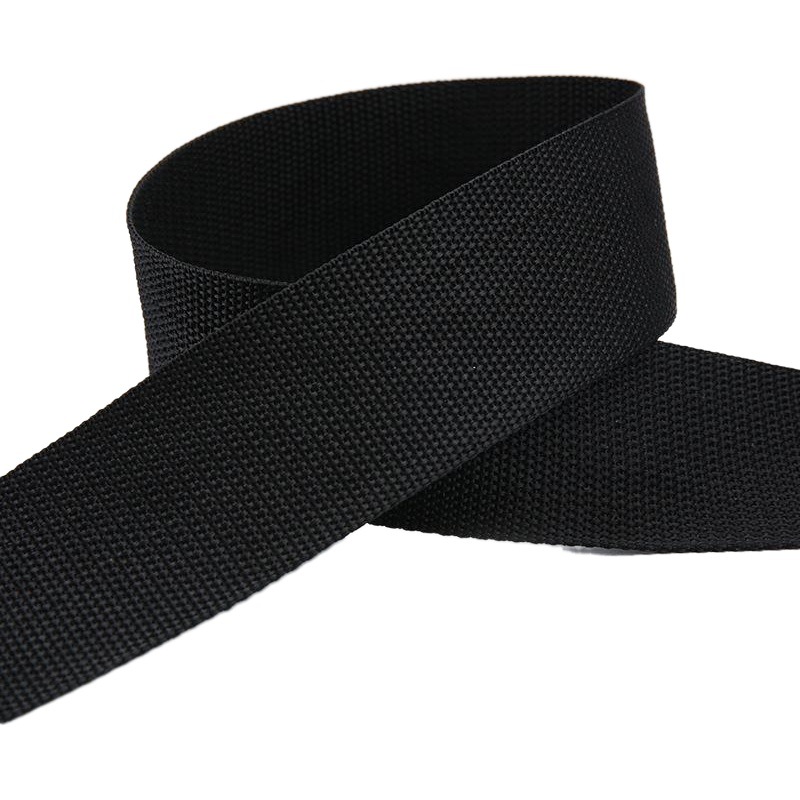 Ready Supply Black and White Polypropylene Webbing 1.0Cm-5Cm Encrypted Pp Clothing School Bag Backpack with Thickeneded Belt