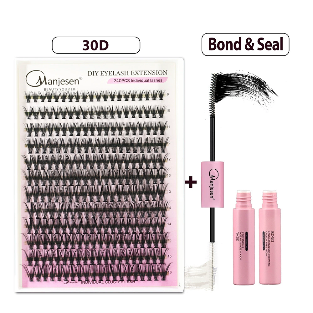 Segmented False Eyelashes (DIY lash) — Individual Cluster Lashes, Natural Thick, 30D/40D Options