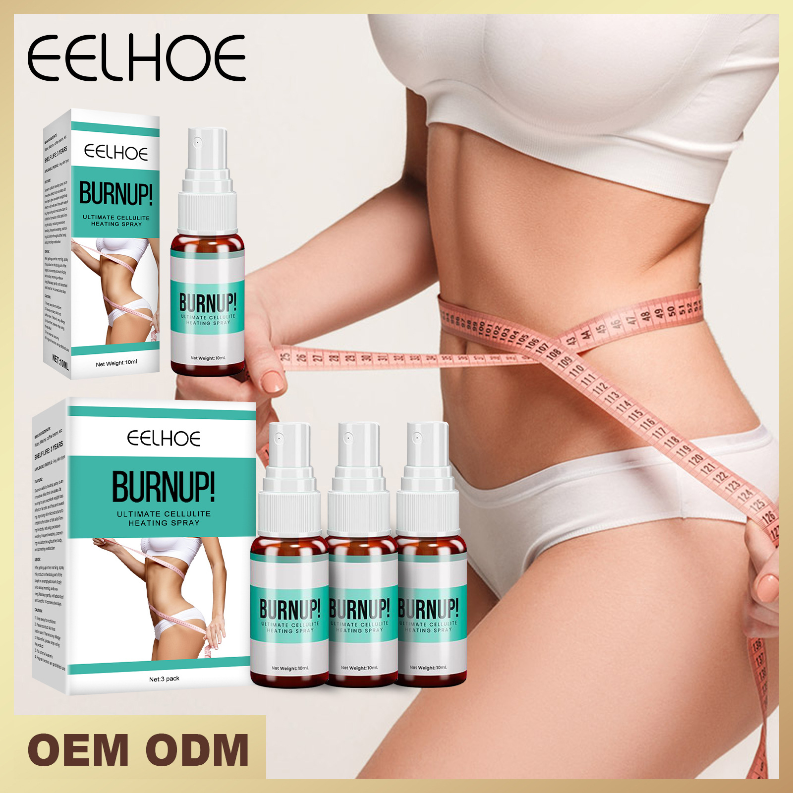 Façonner un beau corps, amincir et raffermir la viande du gros ventre et des cuisses, montrant la graisse corporelle entière et la mise en forme du corps mince_voghion.com