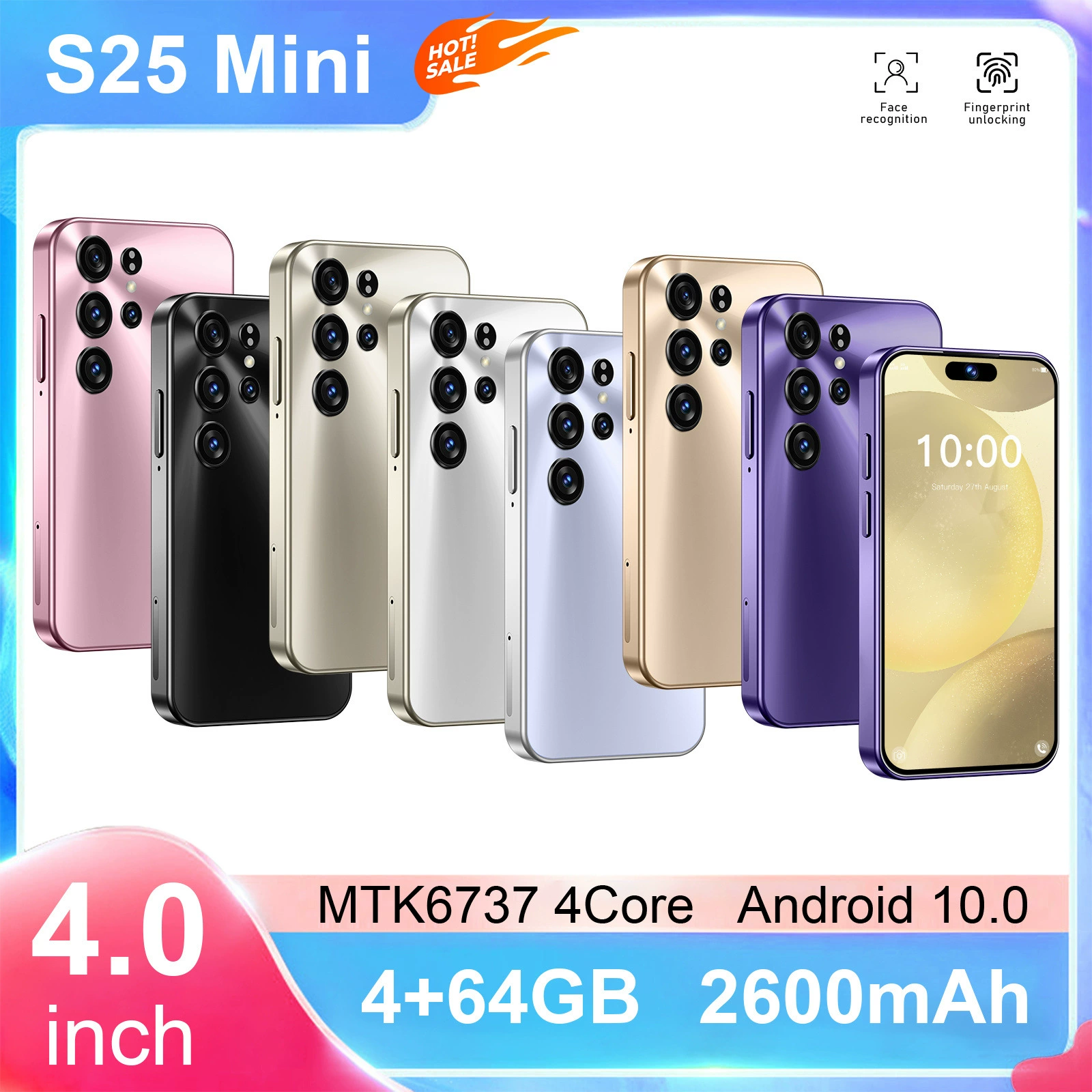 Маленький мобильный телефон, умные часы S25, 0 дюймов, 64 ГБ