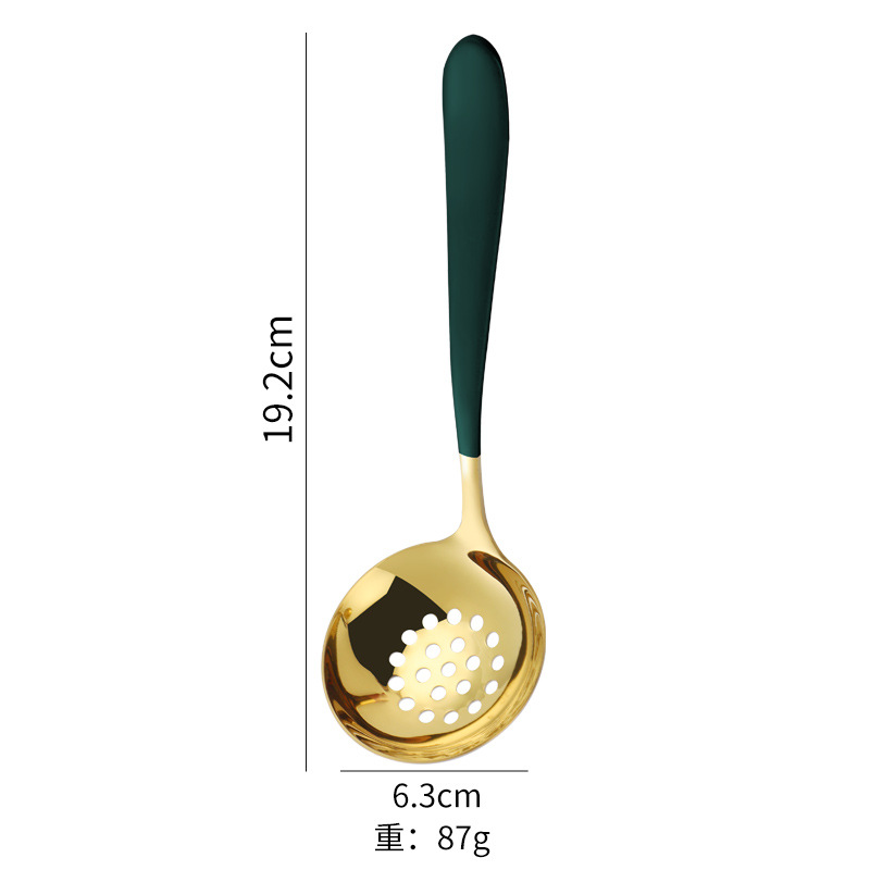 Cuchara de sopa de acero inoxidable 304 vajilla doméstica cuchara de sopa mango largo cuchara redonda profunda cuchara de sopa 304 cuchara colador cuchara