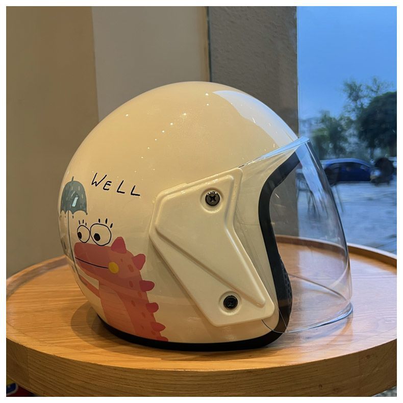 Winter 3C Certified Electric Motorcycle Helmet Cute Scooter Safety Warm
