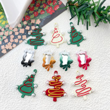圣诞系列珍珠圣诞树镜子礼盒吊坠DIY饰品手链项链耳饰串珠配件