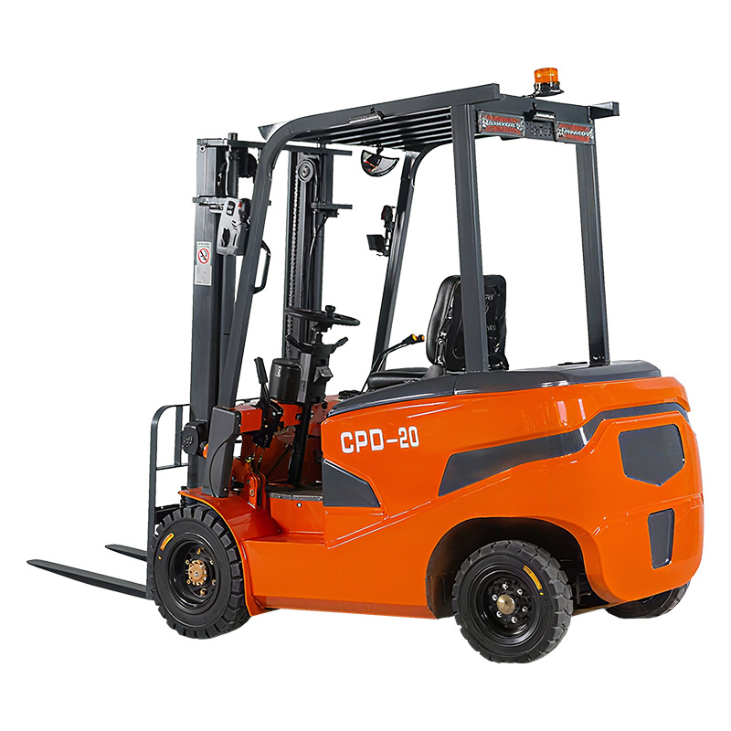 2 toneladas y 5 toneladas de carretilla elevadora eléctrica pequeña elevación hidráulica de plomo ácido de cuatro ruedas tipo cargador y manipulador de carretilla elevadora