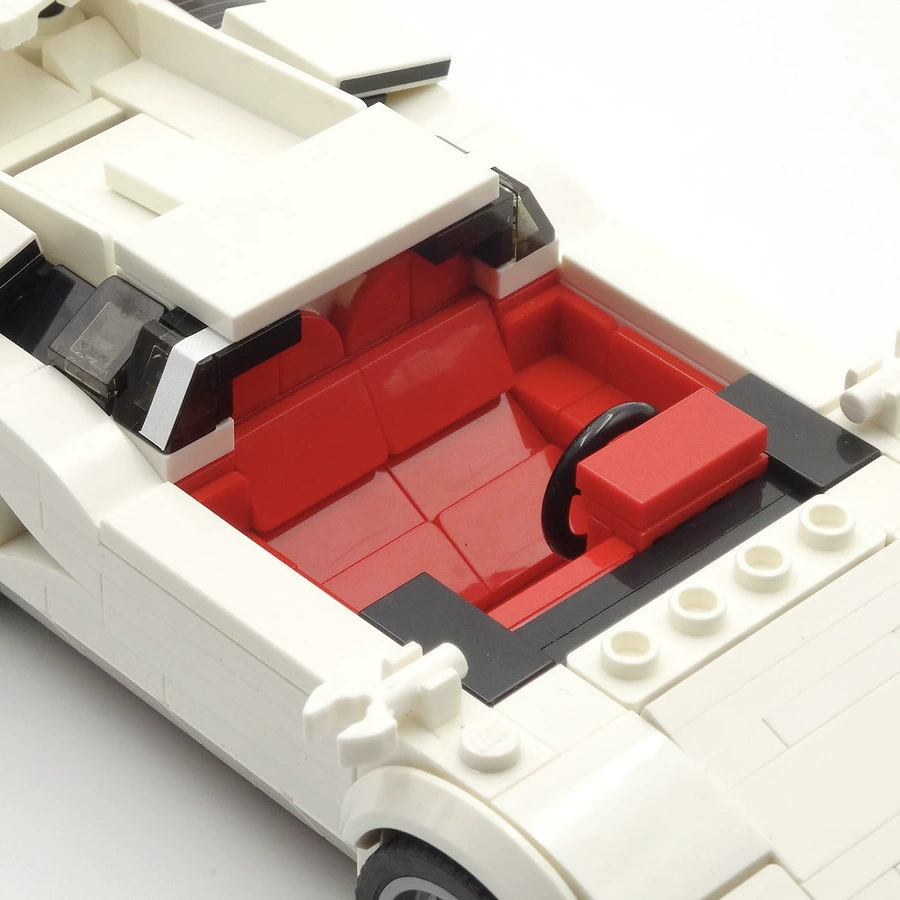 跨-граница MOC мелкие части строительных блоков 91024 Голубой Боргини Countach совместимый с Lego суперкар гоночная серия