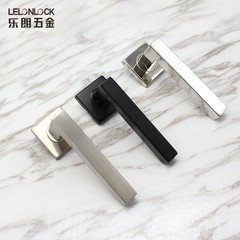 European-style indoor door lock, EU standard 304 stainless steel, split handle lock, bedroom door, minimalist square handle lock